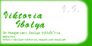 viktoria ibolya business card